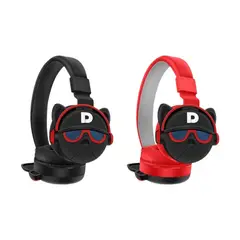 GENERICO - Audífono Diadema Bluetooth Inalámbrica Diseño Niño Bull Dog