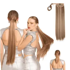 MY DOLL HAIR - Ponytail Lisa Brit 26 pulgadas - Rubio Cenizo