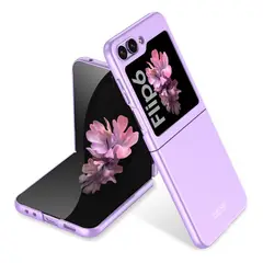 PYX - Estuche Compatible Samsung Galaxy Z Flip 6 Acrilico + Glass Lavanda