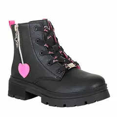 BARBIE - Botabotin de Niña marca en Color NEGRO  BOTA XIA BOT