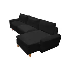 MAGIC CLASS - SALA MODERNA CORAL MICROFIBRA NEGRO