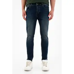 TENNIS - Jean azul Super Skinny con iluminaciones para hombre