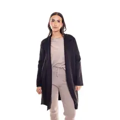 DREAMER - ABRIGO EN COLOR NEGRO Y VERDE PARA MUJER_.