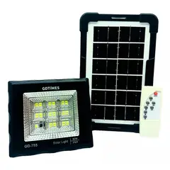 HOME - Reflector Led Panel Carga Solar 50w Control Remoto Ahorro