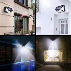 HOME - Lampara De Panel Solar Con 100 Leds Sensor De Movimiento