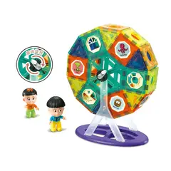 GENERICO - Bloques Construcción Magnéticos 71 Piezas Rueda Fortuna