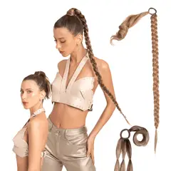 MY DOLL HAIR - Ponytail Trenza Braid It XL 34 pulgadas - Rubio Dorado
