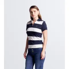 DEREK - Polo Para Mujer Combinado Derek.-