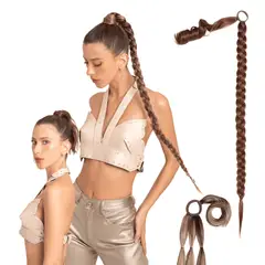 MY DOLL HAIR - Ponytail Trenza Braid It XL 34 pulgadas - Cobrizo Caoba