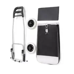 AFM - Carro De Mercado Reforzado Plegable Metálico Llantas En Goma