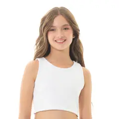 NAUTY BLUE - Crop Top Beige Para Niñas 50931