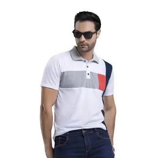 MARKETING PERSONAL - Polo Hombre Blanco Mp 6444