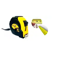 GENERICO - Metro X 7,5 Mts Encauchetado Protección Seguro Cinta Metrica