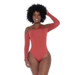 FAJATE - Body manga larga con control en abdomen y espalda