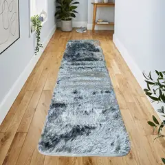 MITAPETE COM - Tapete Alfombra Camino Peludo 50 X 180cms Gris Oscuro