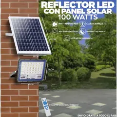 HOME - Lamapara led solar Alumbrado publico 100w Ccontrol y sensor