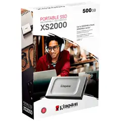 KINGSTON - SSD Externo XS2000 · 500GB · USB 3.2 · USB-C