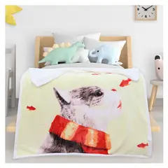 HOMETEX - COBIJA OVEJERA PARA BEBE