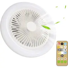 GENERICO - Bombillo - Ventilador de techo de 3 velocidades con ajuste de brillo