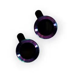 GENERICO - Aros Protectores de Lente Cámara Metalizados para iPhone 11