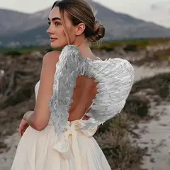 COMPRALOENCASA COM - Alas Ángel Plumas Pequeñas Brillantes Halloween OF-165