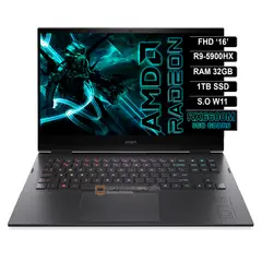 HP - Portatil OMEN 161 AMD Ryzen 9-5900HX RAM 32GB 1TB SSD Radeon RX 6600M