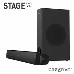 CREATIVE LABS - BARRA DE SONIDO CREATIVE STAGE V2 -GAMER-PC-TV-CONSOLA-BLUETOOTH