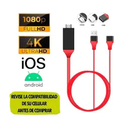 GENERICO - Cable Lighting Hdmi Tv 5 6 7 X Mhl Adaptador
