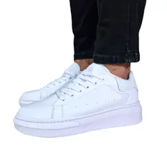 EVEGONZ - Zapatillas Urbanas Casuales de Hombre Zapato Blanco