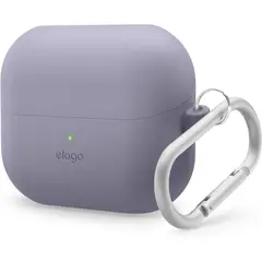 ELAGO - Estuche Compatible Galaxy Buds 3 / Buds 3 Pro Con Arnés Lavanda