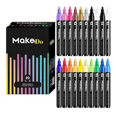 CASATUA - Marcadores Acrilicos Make+Do X20 Uso Distintas Superficies-