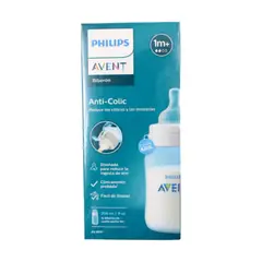 AVENT - Tetero Válvula Anticólicos Azul 9Oz - - SCY12110