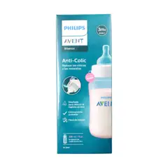 AVENT - Tetero Válvula Anticólicos Rosa 11Oz - - SCY12111