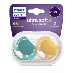 AVENT - Chupete Ultra-Soft 6-18M Neutro - - SCF09104