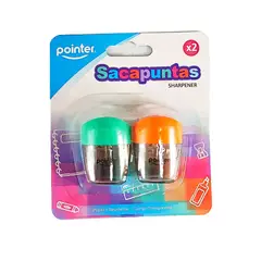 POINTER - Sacapuntas / Tajalápiz X 2 Unidades