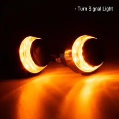 LEDMAX - LUCES LED DE GIRO PESAS ROJOS DIRECCIONALES MOTO X 2