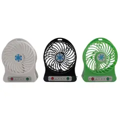 MAZUGI - Ventilador + Pila Recargable Portátil Abanico Linterna Usb