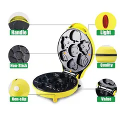 GENERICO - Maquina Para Hacer Wafles De Figuras Infantiles