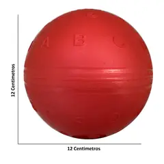 GOLTY - Pelota De Letras, Caucho Adecuado Para Niños, # 5 Rojo