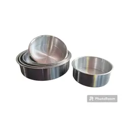 GENERICO - JUEGO DE MOLDES PARA TORTA X6 EN ALUMINIO