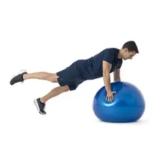 GENERICO - Pelota Fitnes Golty Jump Ball 65 Centimetros Azul + Inflador