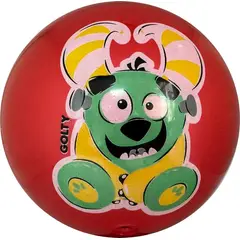 GOLTY - Pelota De Caucho Niko Monsters En Pvc Niños Rojo