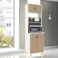 BERTOLINI - Alacena Despensa Para Microondas 60cm En MDP 4 Puertas