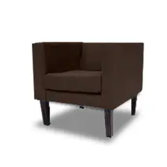 MAGIC CLASS - SILLA MODERNA CRUZ ECOCUERO CAFÉ