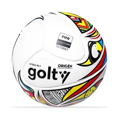 GOLTY - Balon Futbol Prof Origen Thermotech #5 Fifa-Multicolor