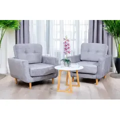 GENERICO - Poltrona Gris 1 Puesto - Combo x 2 und