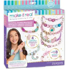 JUGANDO Y EDUCANDO - Set De Creación De Pulseras Piedras Celestiales Para Niñas
