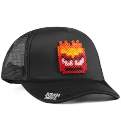 ARITEX - Gorra Pixel Art - Intensa Mente Furia Estilo Retro 8 Bits