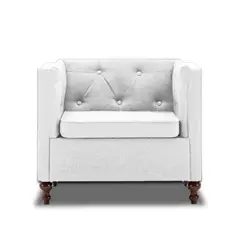MAGIC CLASS - SILLA MODERNA COLLINS ECOCUERO BLANCO