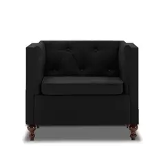 MAGIC CLASS - SILLA MODERNA COLLINS MICROFIBRA NEGRO